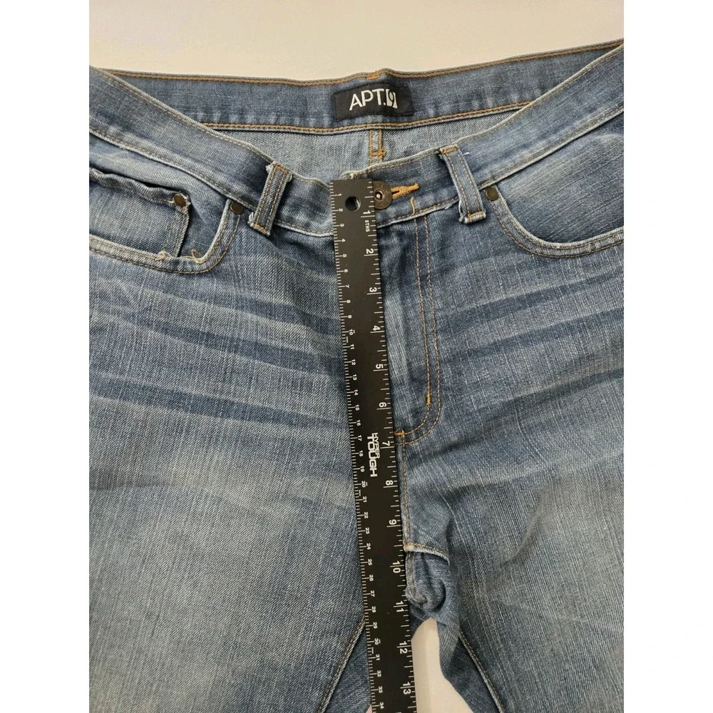 APT‎ 9 Men's Relaxed Fit Dark Blue Wash Denim Jeans Size 34x32